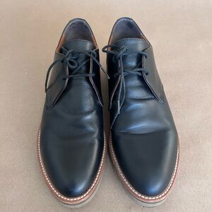 Classic Black Leather Women's Shoes